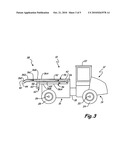 Boom assembly for a hose drag system diagram and image