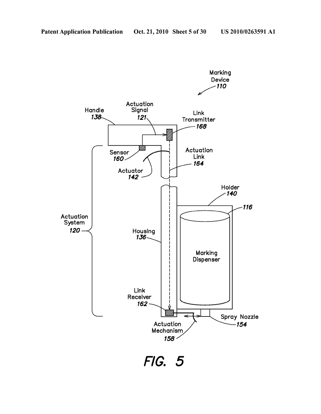 MARKING APPARATUS HAVING ENVIRONMENTAL SENSORS AND OPERATIONS SENSORS FOR UNDERGROUND FACILITY MARKING OPERATIONS, AND ASSOCIATED METHODS AND SYSTEMS - diagram, schematic, and image 06