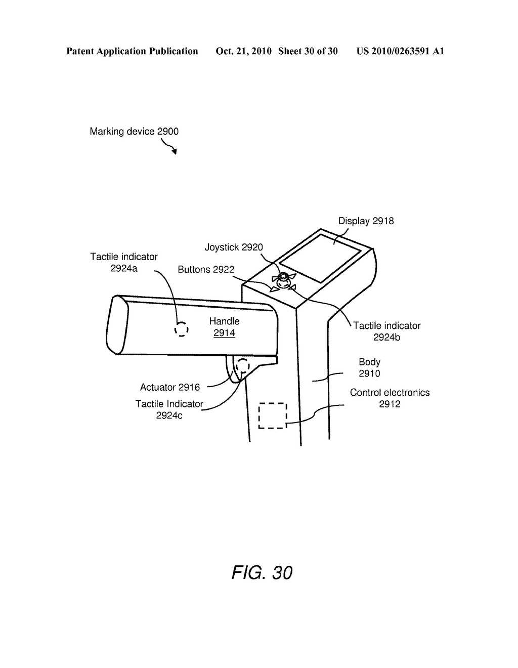 MARKING APPARATUS HAVING ENVIRONMENTAL SENSORS AND OPERATIONS SENSORS FOR UNDERGROUND FACILITY MARKING OPERATIONS, AND ASSOCIATED METHODS AND SYSTEMS - diagram, schematic, and image 31