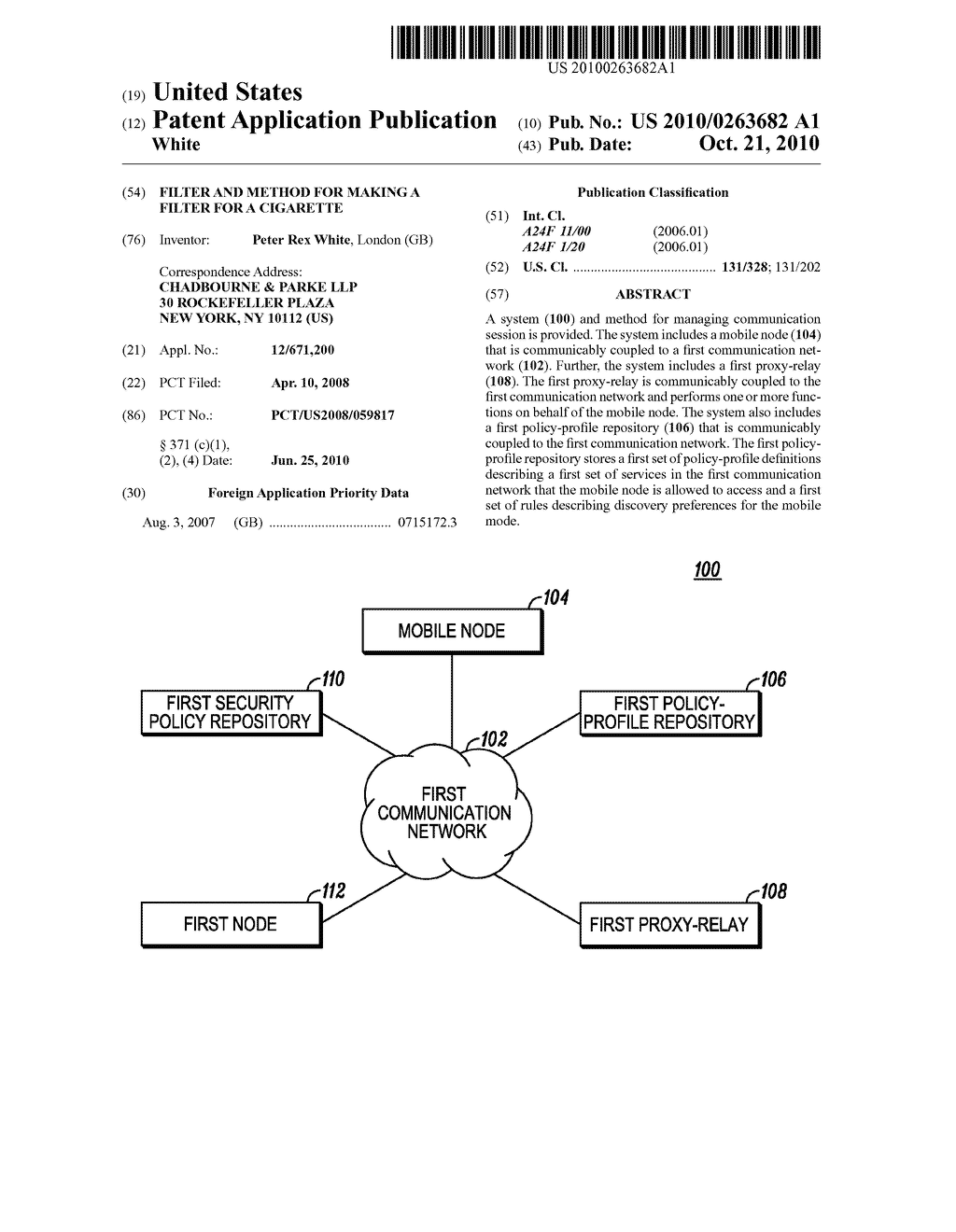 Filter and Method for Making a Filter for a Cigarette - diagram, schematic, and image 01