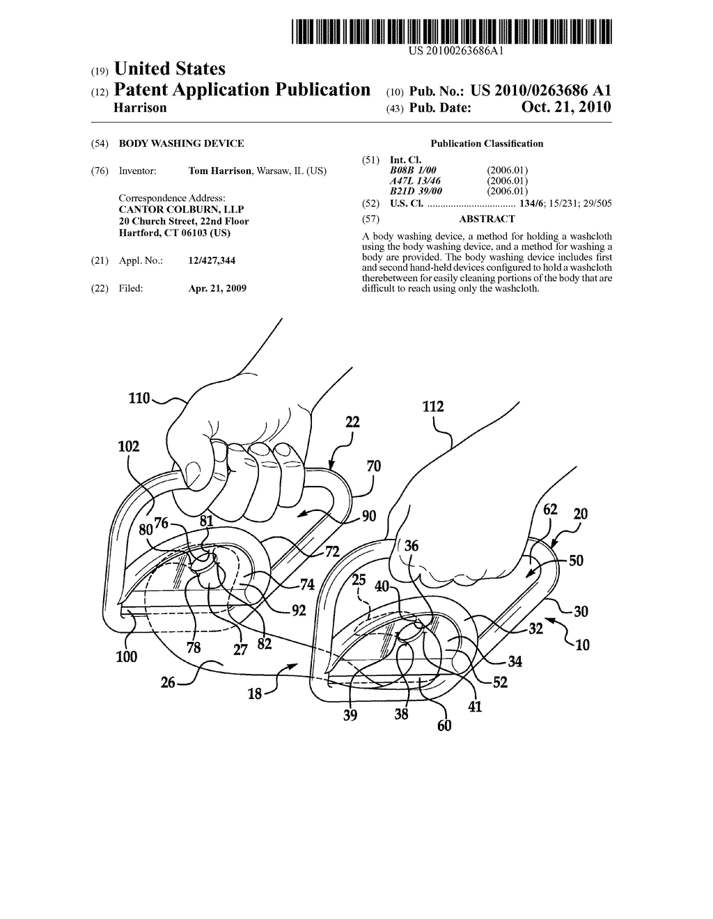 BODY WASHING DEVICE - diagram, schematic, and image 01