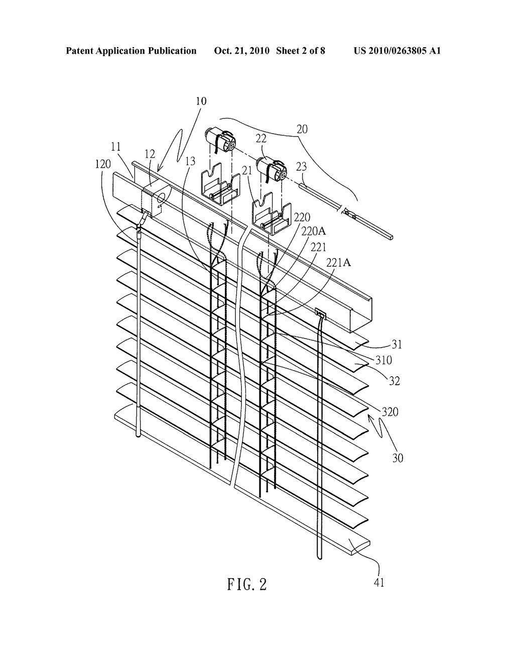 SLATS CONTROL SYSTEM FOR BLINDS - diagram, schematic, and image 03