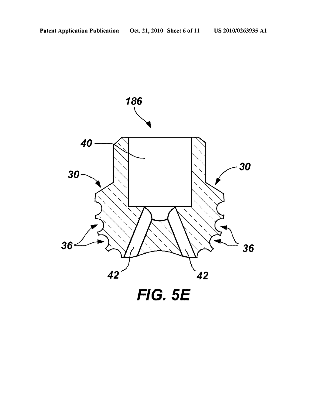 EARTH BORING ROTARY DRILL BITS AND METHODS OF MANUFACTURING EARTH BORING ROTARY DRILL BITS HAVING PARTICLE MATRIX COMPOSITE BIT BODIES - diagram, schematic, and image 07