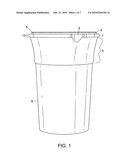 Disposable beverage cup with lid isolation system diagram and image