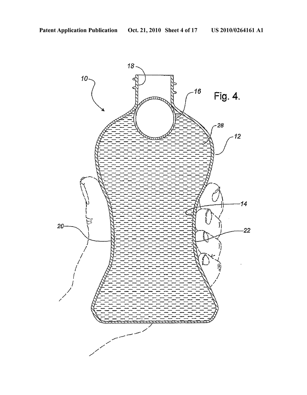 Methods and Containers for Reducing Spillage and Residual Liquid when Pouring Liquid Out of a Container - diagram, schematic, and image 05