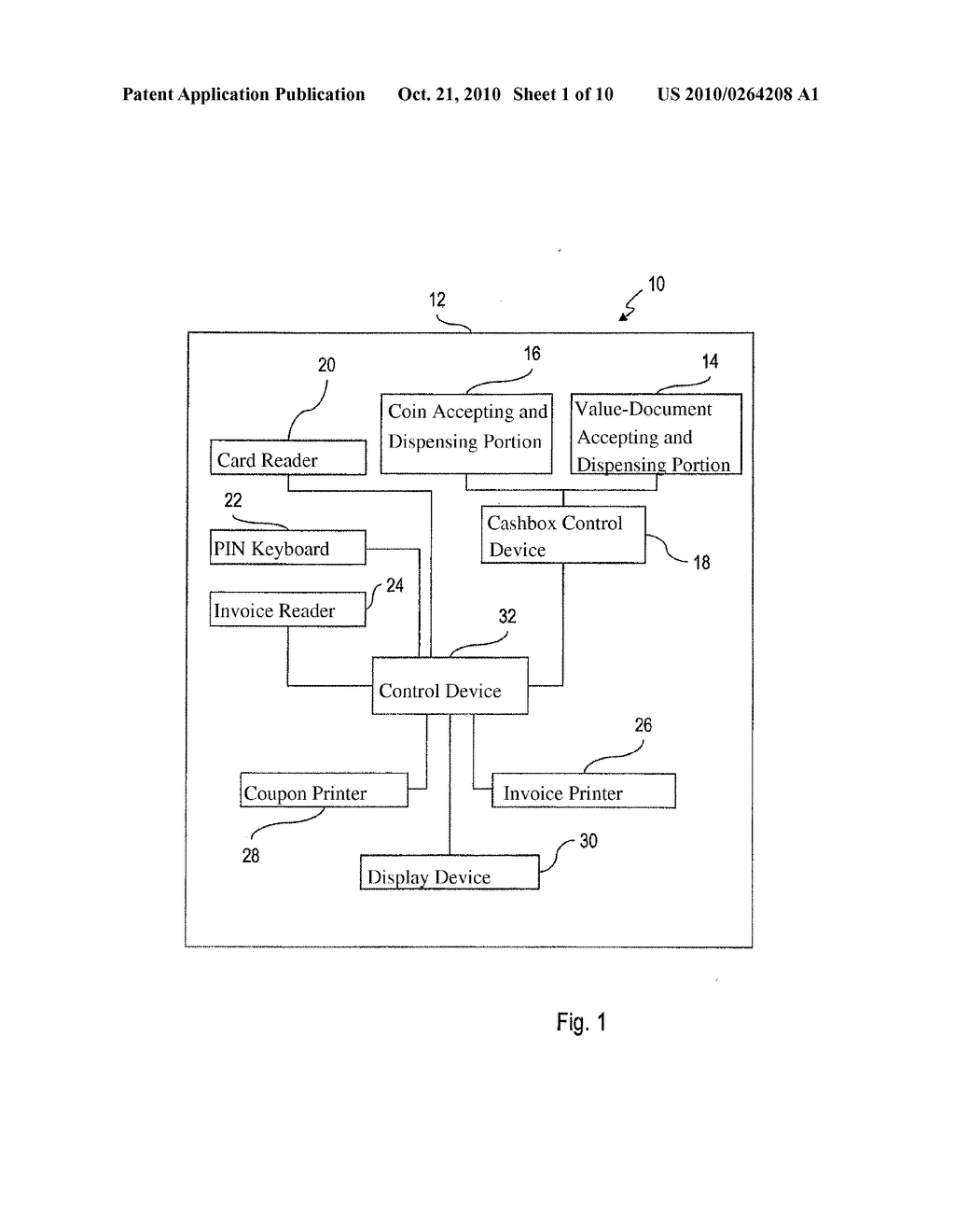 DEVICE FOR RECEIVING AND/OR ISSUING PAYMENT MEANS AND/OR FOR PROCESSING VALUE DOCUMENTS - diagram, schematic, and image 02