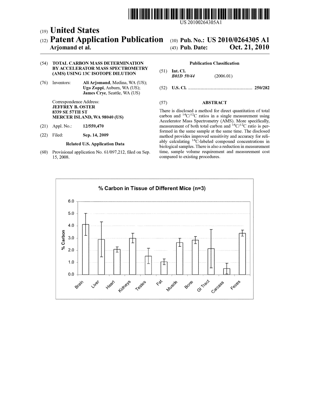 Total Carbon Mass Determination by Accelerator Mass Spectrometry (AMS) Using 13C Isotope Dilution - diagram, schematic, and image 01