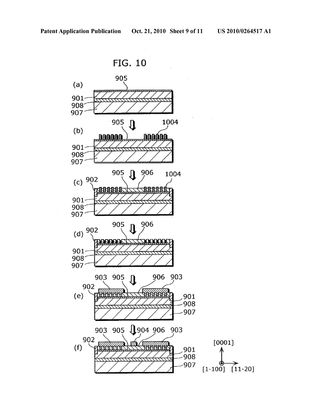 NITRIDE SEMICONDUCTOR DEVICE AND MANUFACTURING METHOD THEREOF - diagram, schematic, and image 10