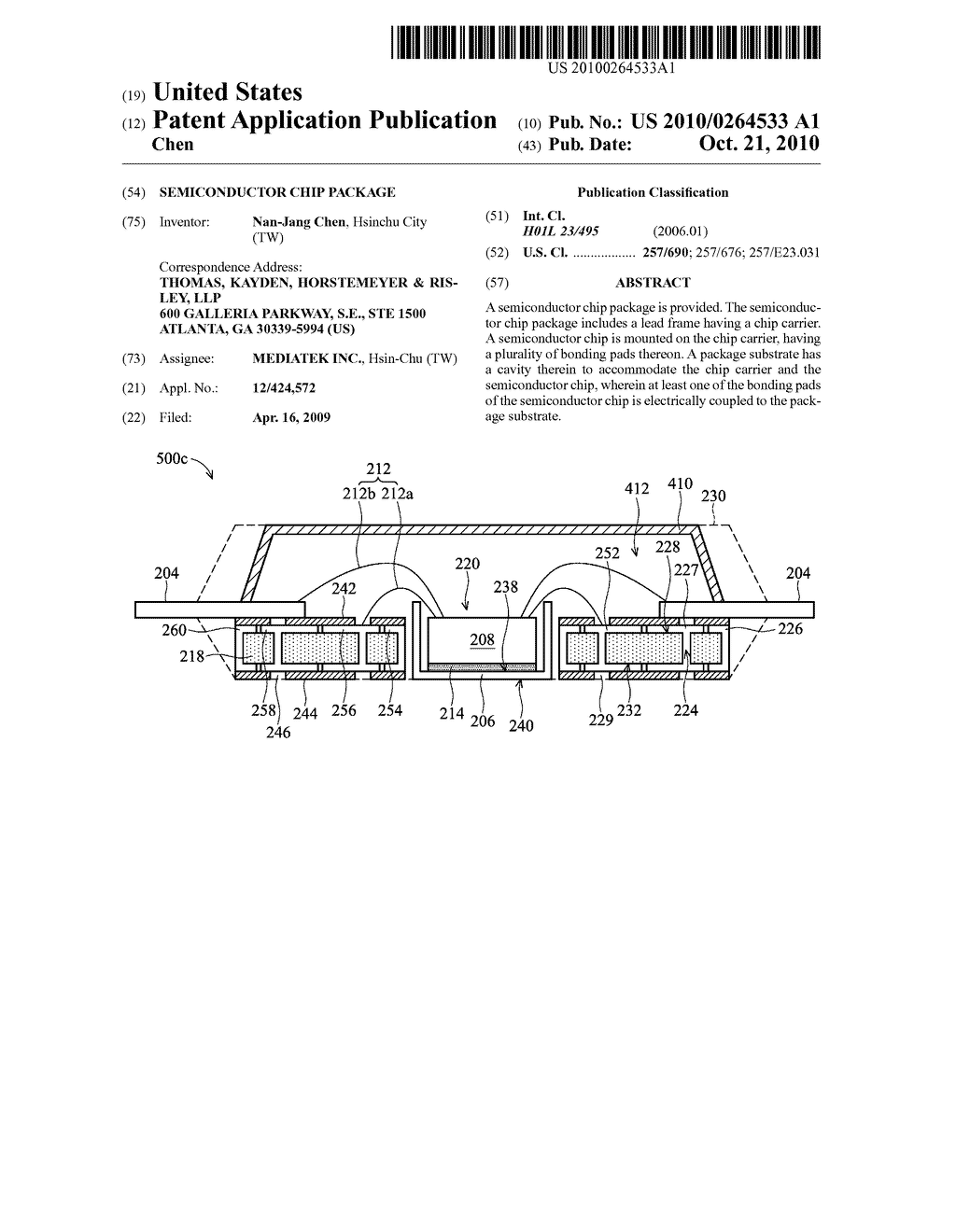 SEMICONDUCTOR CHIP PACKAGE - diagram, schematic, and image 01