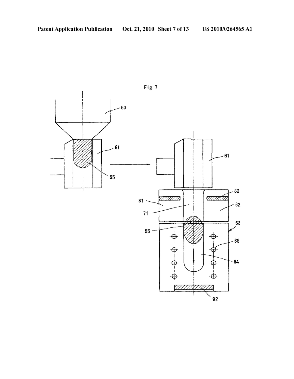 METHOD AND DEVICE FOR FEEDING MOLTEN RESIN, AND METHOD FOR MANUFACTURING MOLDED ARTICLE BY USING THE FED MOLTEN RESIN - diagram, schematic, and image 08