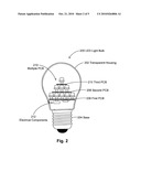 LED LIGHT BULBS IN PYRAMIDAL STRUCTURE FOR EFFICIENT HEAT DISSIPATION diagram and image
