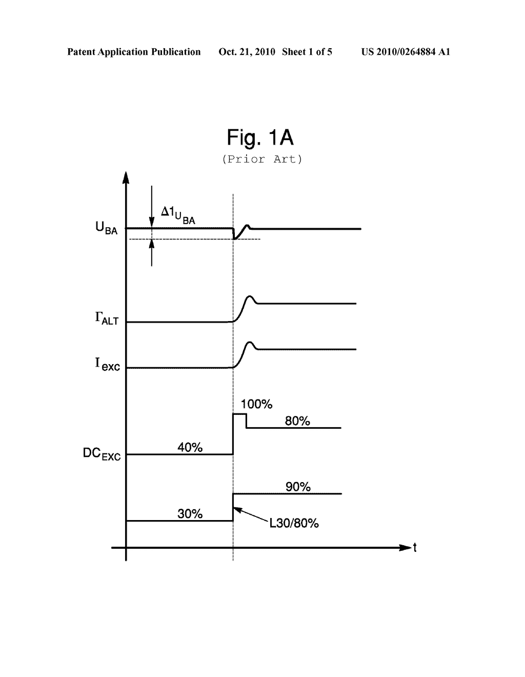 METHOD FOR CONTROLLING THE PROGRESSIVE CHARGE OF A MOTOR VEHICLE ALTERNATOR - diagram, schematic, and image 02