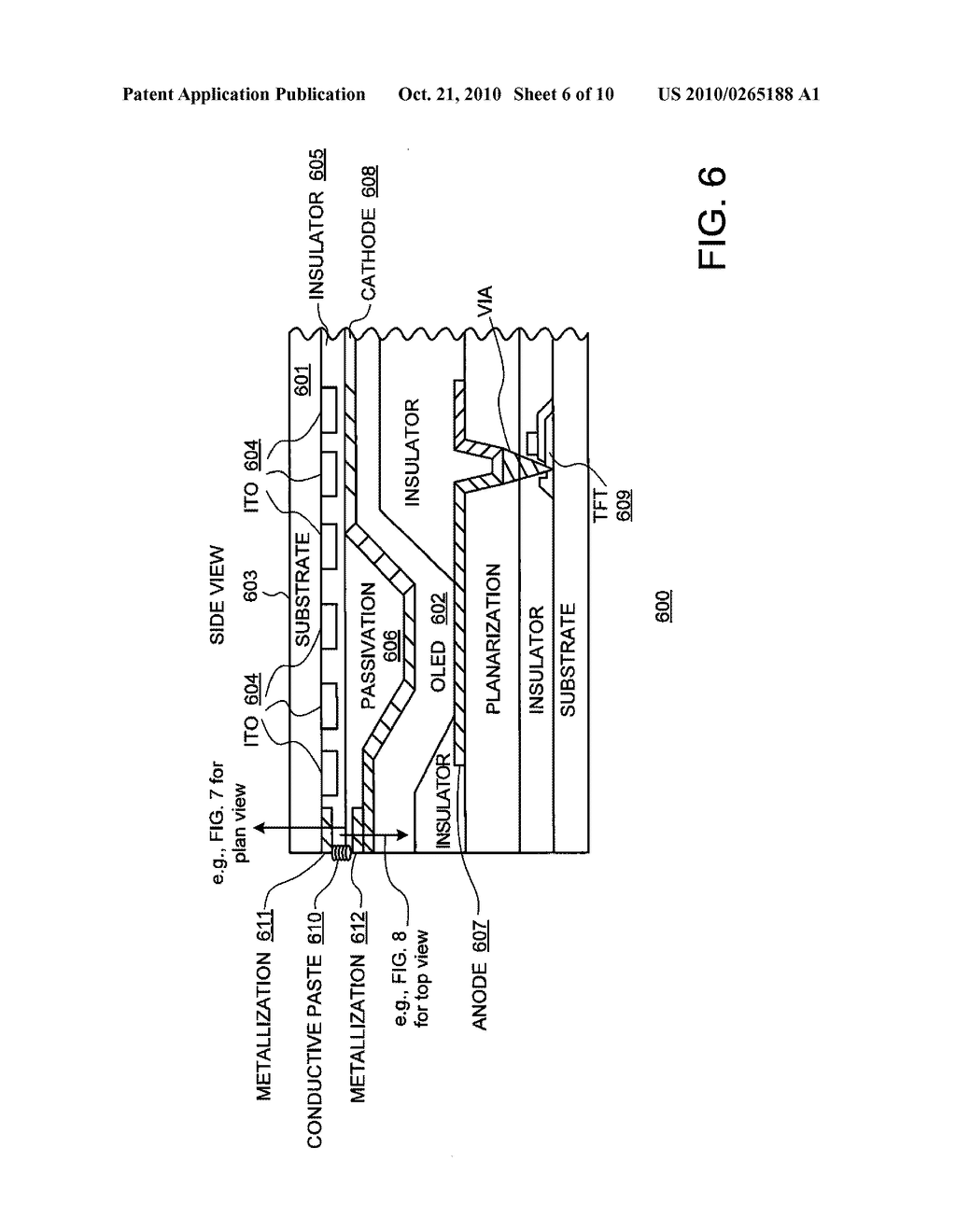 TOUCH ACTUATED SENSOR CONFIGURATION INTEGRATED WITH AN OLED STRUCTURE - diagram, schematic, and image 07