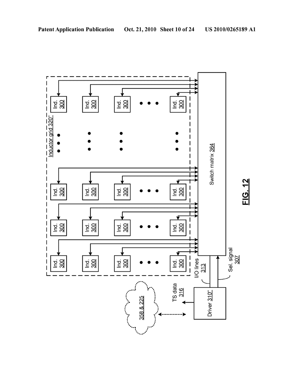 INDUCTIVE TOUCH SCREEN WITH INTEGRATED ANTENNA FOR USE IN A COMMUNICATION DEVICE AND METHODS FOR USE THEREWITH - diagram, schematic, and image 11