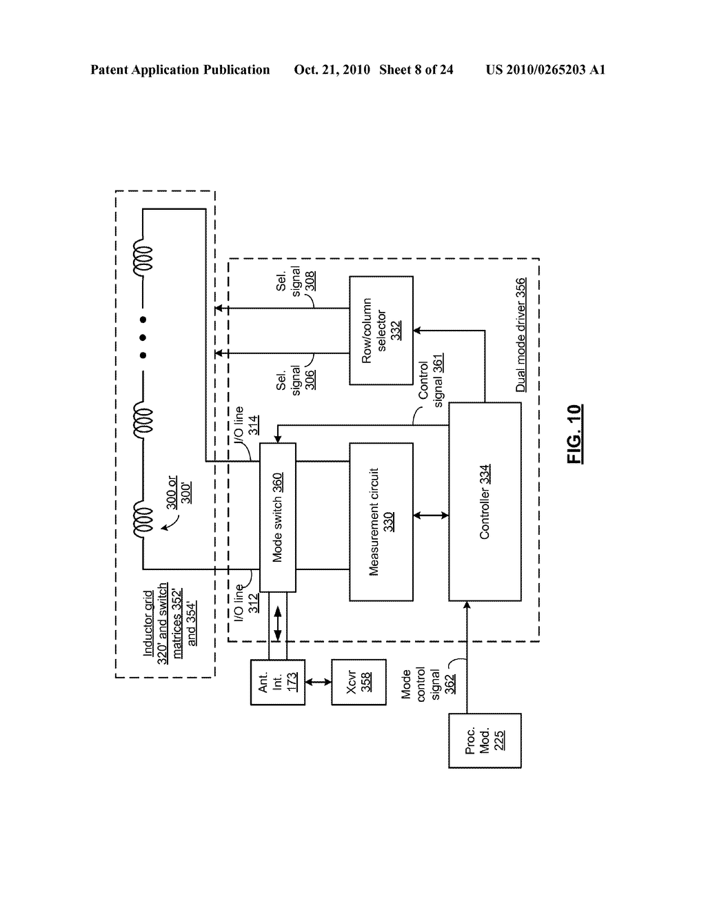 DUAL MODE INDUCTIVE TOUCH SCREEN FOR USE IN A CONFIGURABLE COMMUNICATION DEVICE AND METHODS FOR USE THEREWITH - diagram, schematic, and image 09