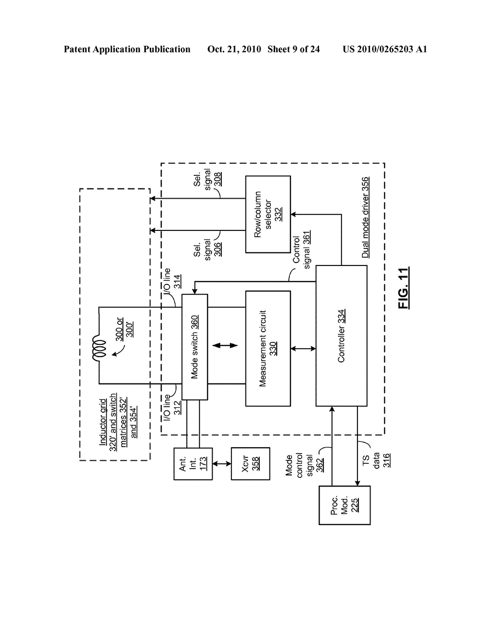 DUAL MODE INDUCTIVE TOUCH SCREEN FOR USE IN A CONFIGURABLE COMMUNICATION DEVICE AND METHODS FOR USE THEREWITH - diagram, schematic, and image 10