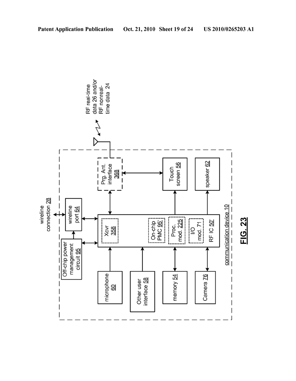 DUAL MODE INDUCTIVE TOUCH SCREEN FOR USE IN A CONFIGURABLE COMMUNICATION DEVICE AND METHODS FOR USE THEREWITH - diagram, schematic, and image 20