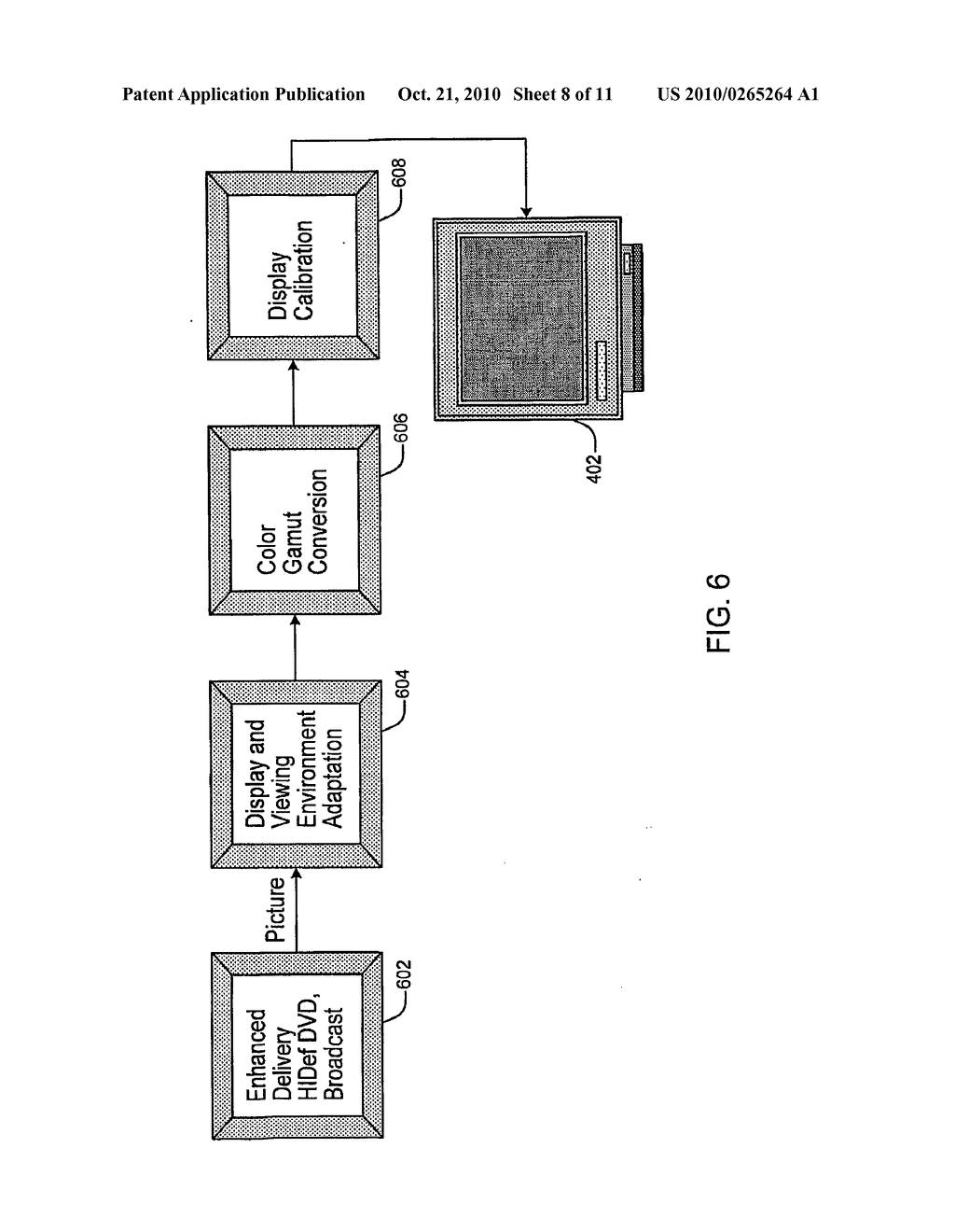 METHOD, APPARATUS AND SYSTEM FOR PROVIDING COLOR GRADING FOR DISPLAYS - diagram, schematic, and image 09