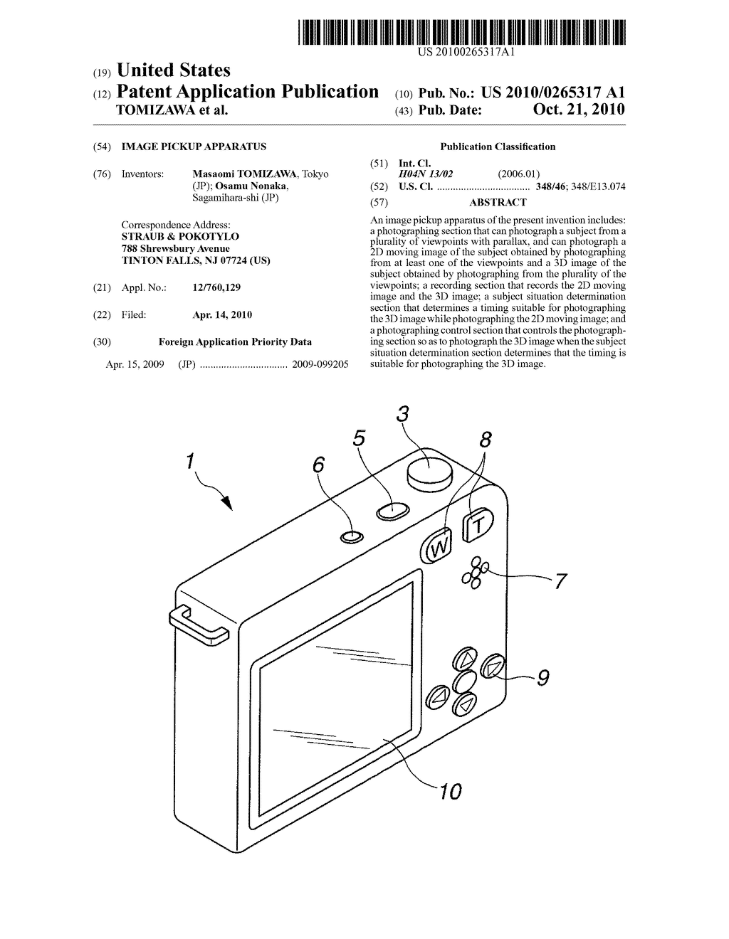 IMAGE PICKUP APPARATUS - diagram, schematic, and image 01