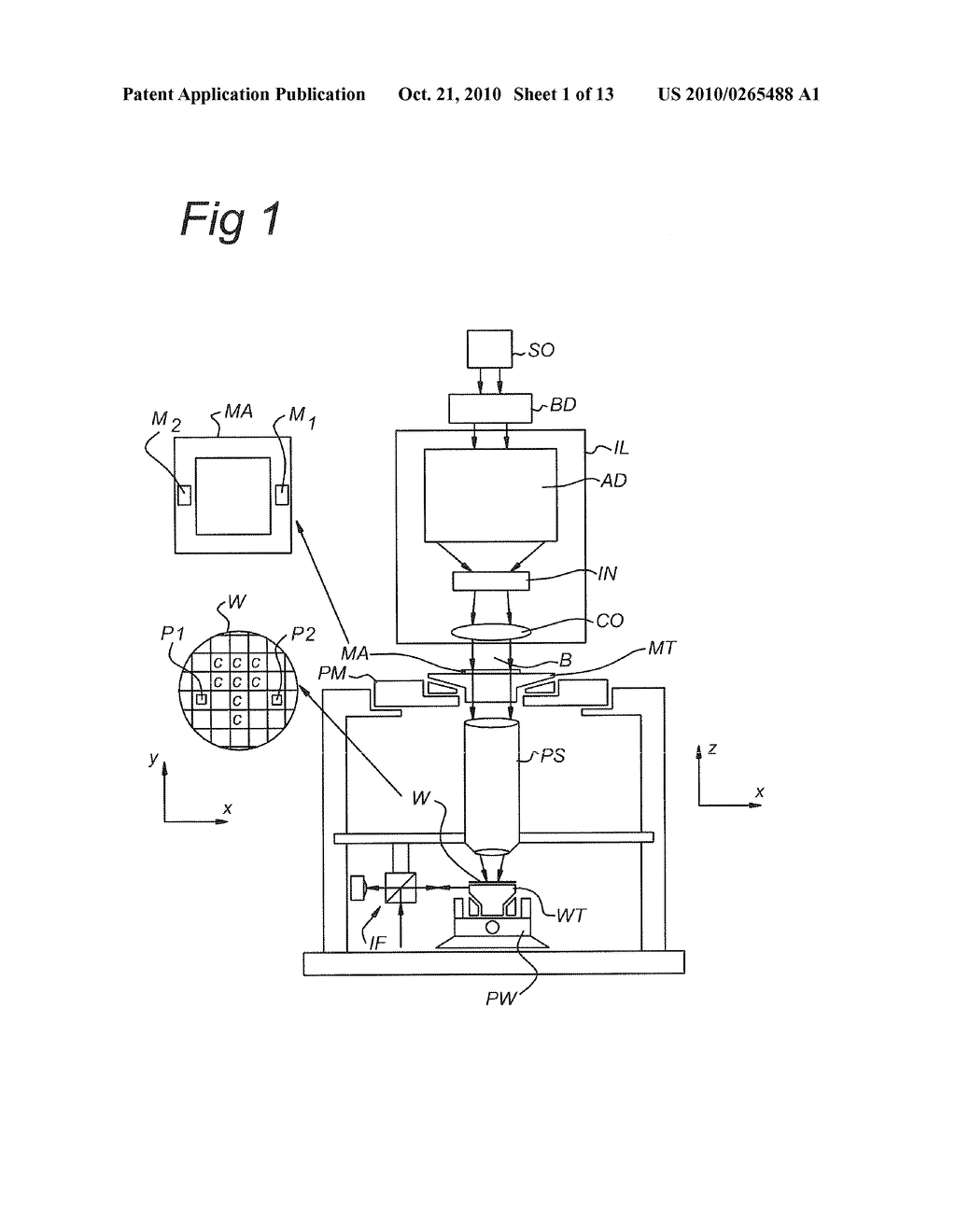 Method of Placing a Substrate, Method of Transferring a Substrate, Support System and Lithographic Projection Apparatus - diagram, schematic, and image 02