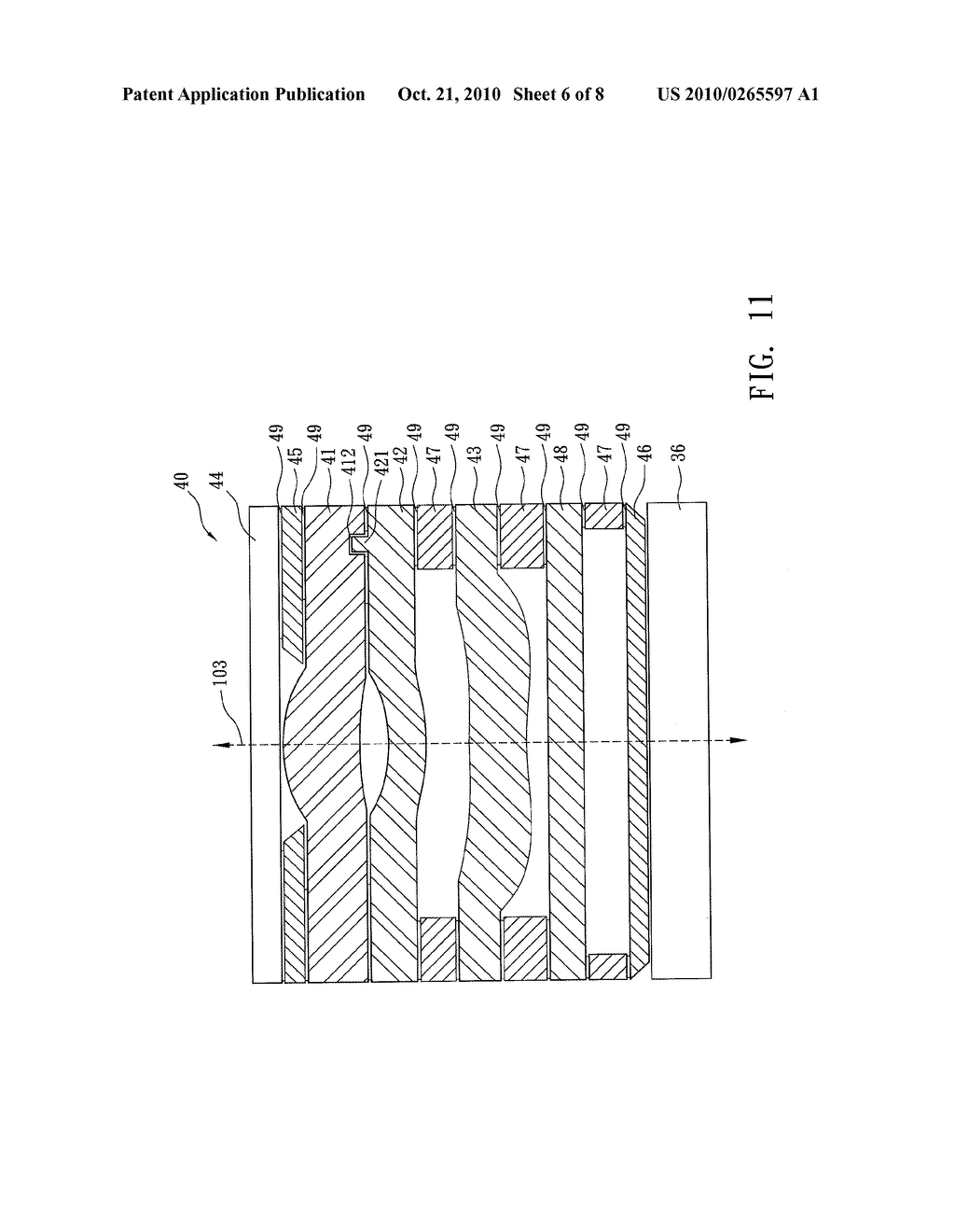 RECTANGULAR STACKED GLASS LENS MODULE WITH ALIGNMENT MEMBER AND MANUFACTURING METHOD THEREOF - diagram, schematic, and image 07