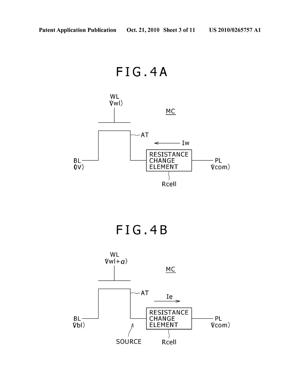 RESISTANCE CHANGE MEMORY DEVICE AND OPERATION METHOD OF THE SAME - diagram, schematic, and image 04