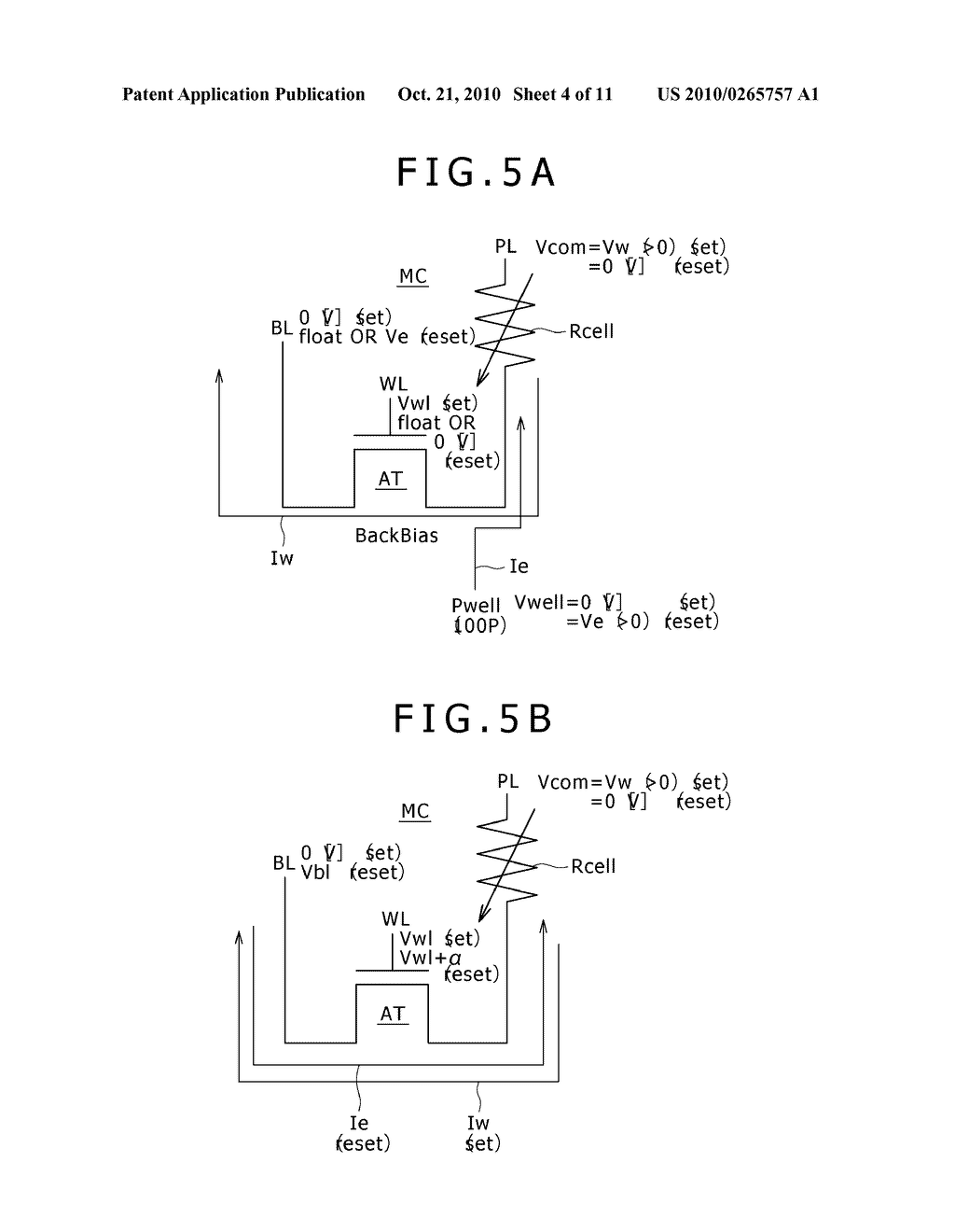 RESISTANCE CHANGE MEMORY DEVICE AND OPERATION METHOD OF THE SAME - diagram, schematic, and image 05