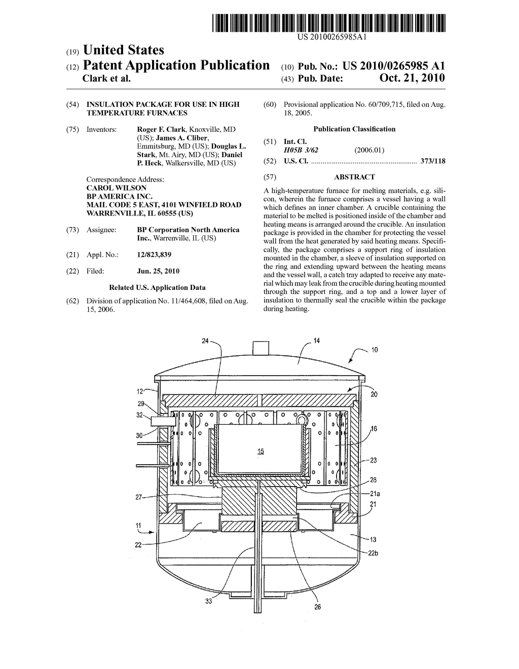 Insulation Package For Use In High Temperature Furnaces - diagram, schematic, and image 01