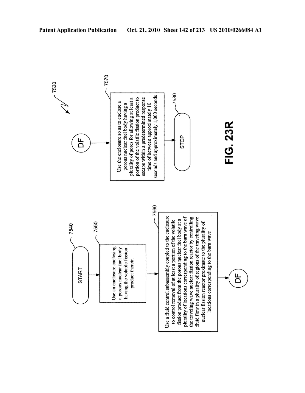 Nuclear fission reactor fuel assembly and system configured for controlled removal of a volatile fission product and heat released by a burn wave in a traveling wave nuclear fission reactor and method for same - diagram, schematic, and image 143