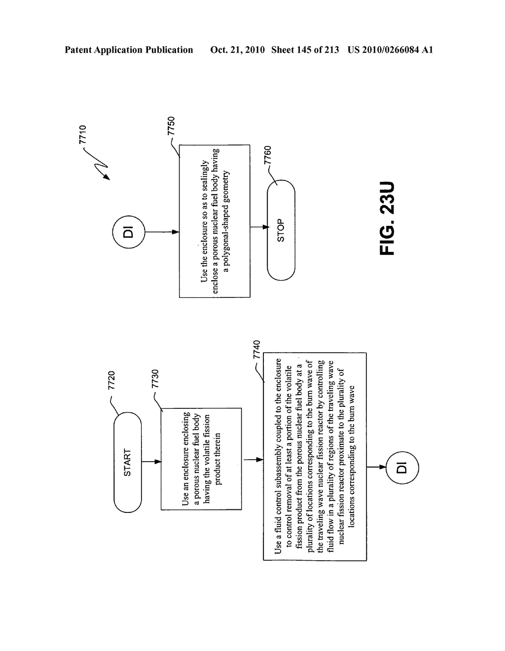 Nuclear fission reactor fuel assembly and system configured for controlled removal of a volatile fission product and heat released by a burn wave in a traveling wave nuclear fission reactor and method for same - diagram, schematic, and image 146