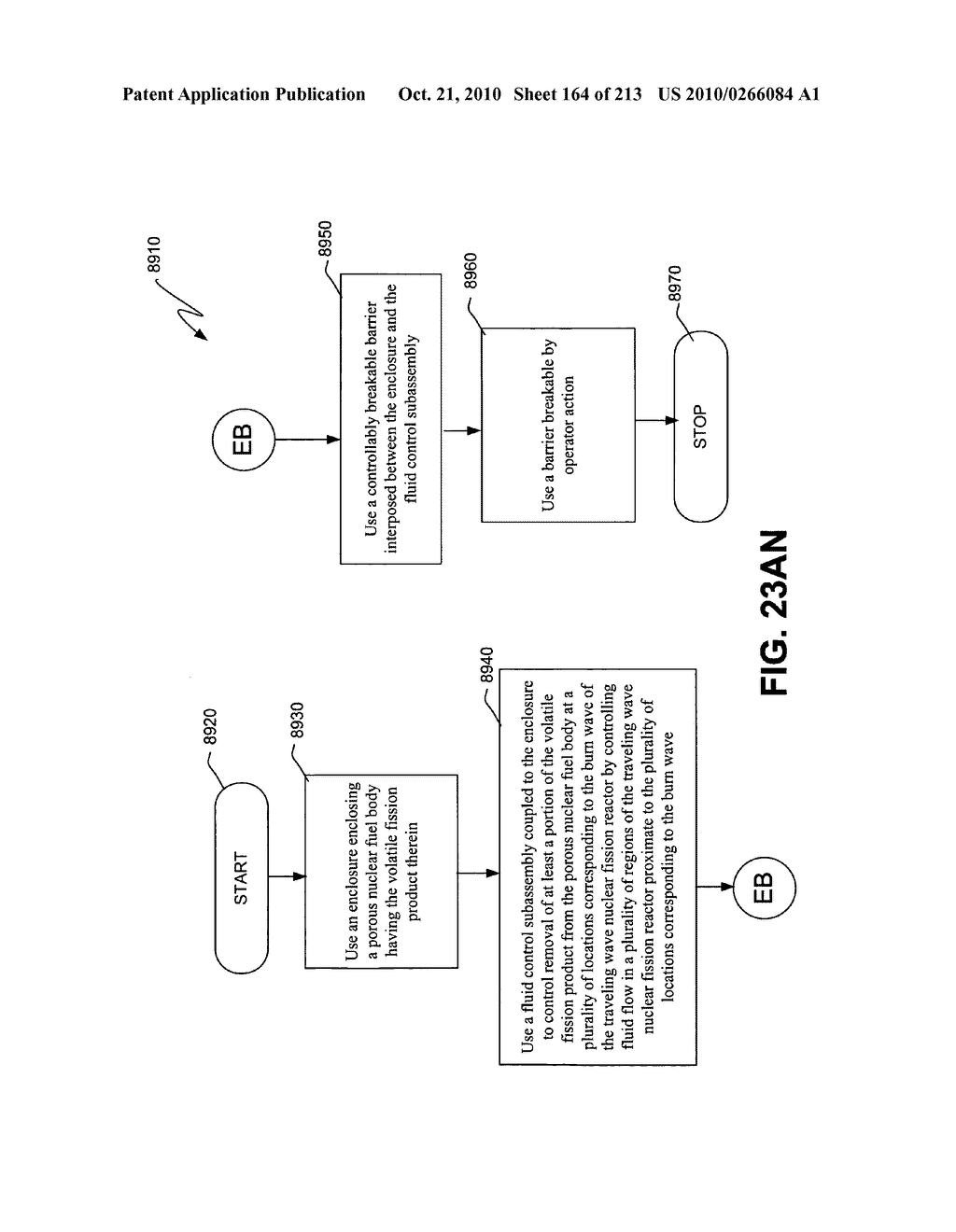 Nuclear fission reactor fuel assembly and system configured for controlled removal of a volatile fission product and heat released by a burn wave in a traveling wave nuclear fission reactor and method for same - diagram, schematic, and image 165