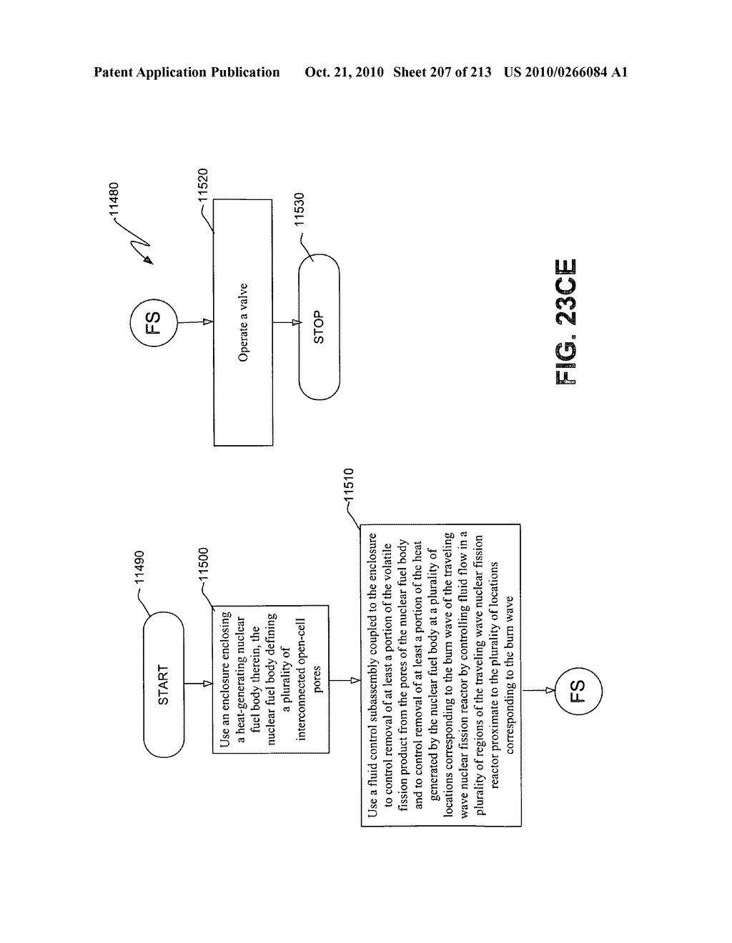 Nuclear fission reactor fuel assembly and system configured for controlled removal of a volatile fission product and heat released by a burn wave in a traveling wave nuclear fission reactor and method for same - diagram, schematic, and image 208