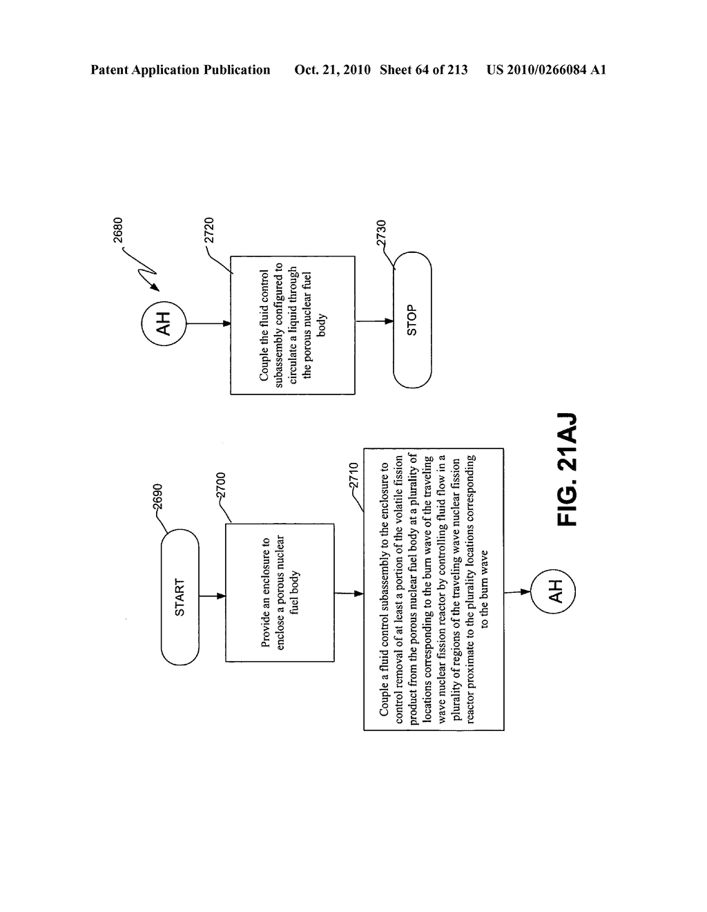 Nuclear fission reactor fuel assembly and system configured for controlled removal of a volatile fission product and heat released by a burn wave in a traveling wave nuclear fission reactor and method for same - diagram, schematic, and image 65