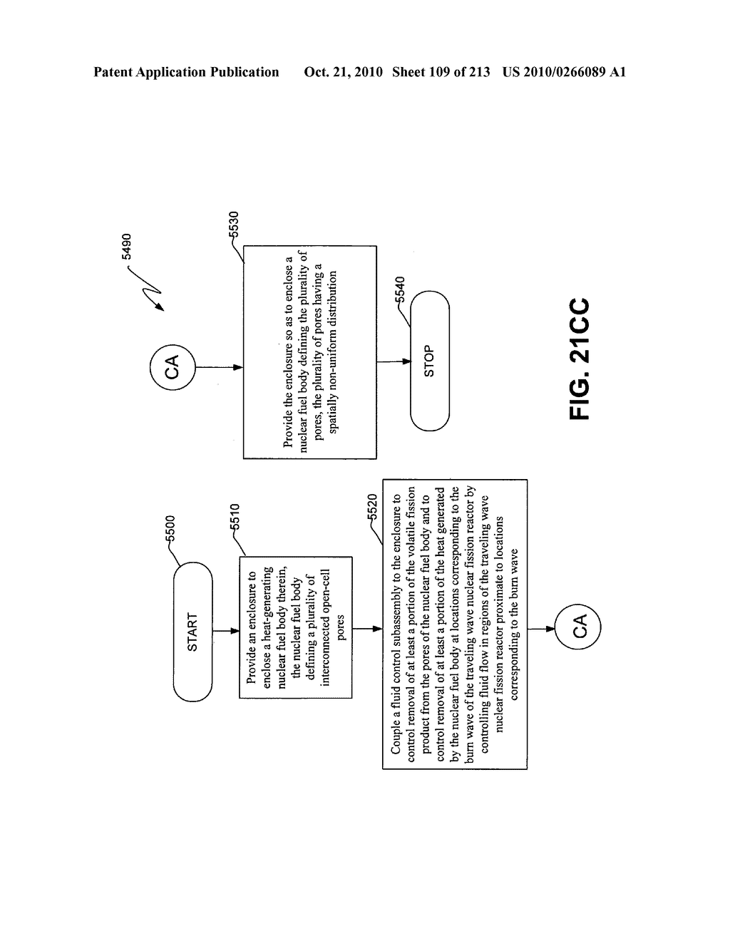 Nuclear fission reactor fuel assembly and system configured for controlled removal of a volatile fission product and heat released by a burn wave in a traveling wave nuclear fission reactor and method for same - diagram, schematic, and image 110