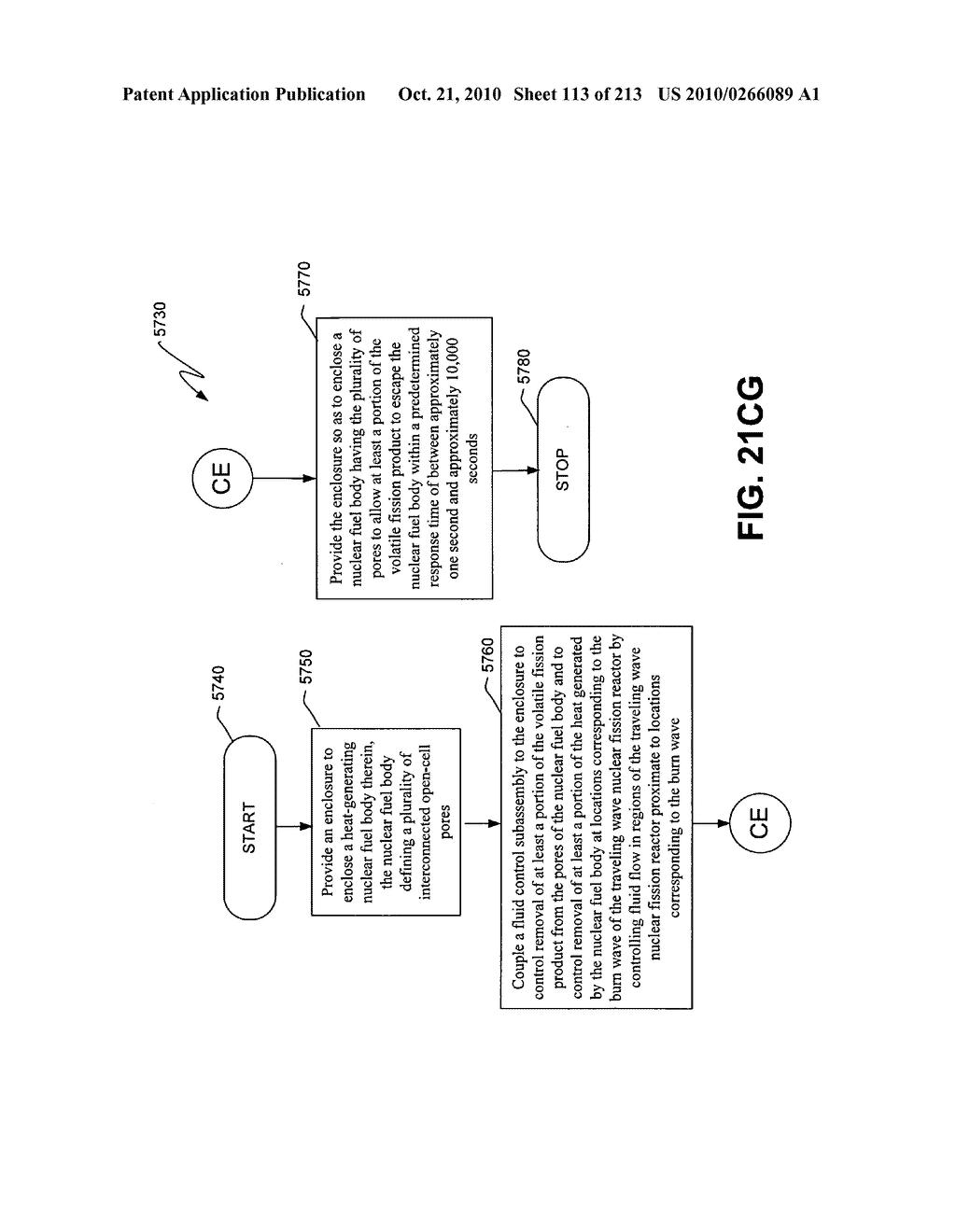 Nuclear fission reactor fuel assembly and system configured for controlled removal of a volatile fission product and heat released by a burn wave in a traveling wave nuclear fission reactor and method for same - diagram, schematic, and image 114