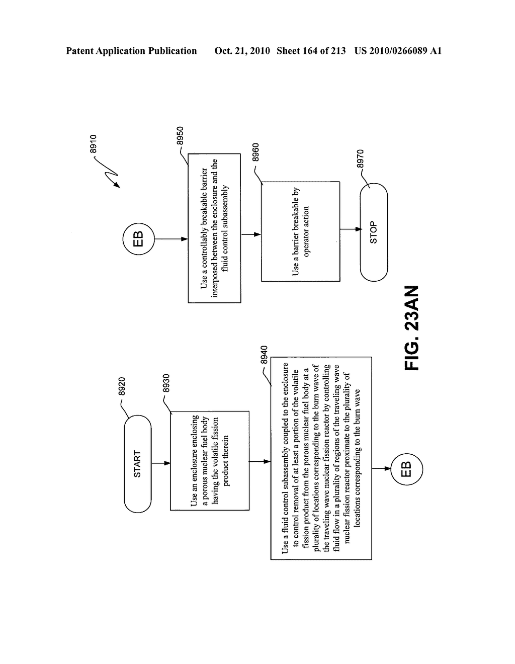 Nuclear fission reactor fuel assembly and system configured for controlled removal of a volatile fission product and heat released by a burn wave in a traveling wave nuclear fission reactor and method for same - diagram, schematic, and image 165