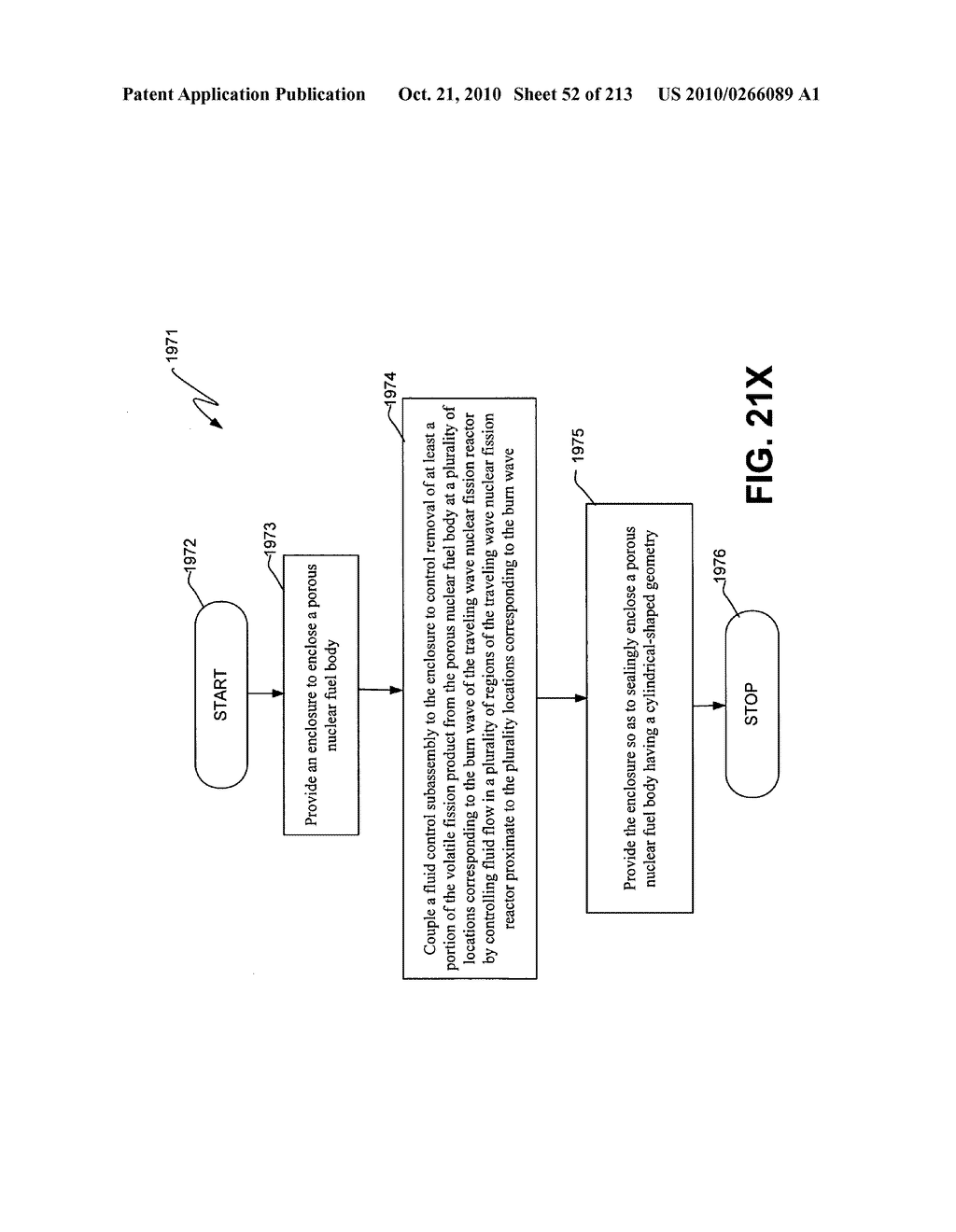 Nuclear fission reactor fuel assembly and system configured for controlled removal of a volatile fission product and heat released by a burn wave in a traveling wave nuclear fission reactor and method for same - diagram, schematic, and image 53