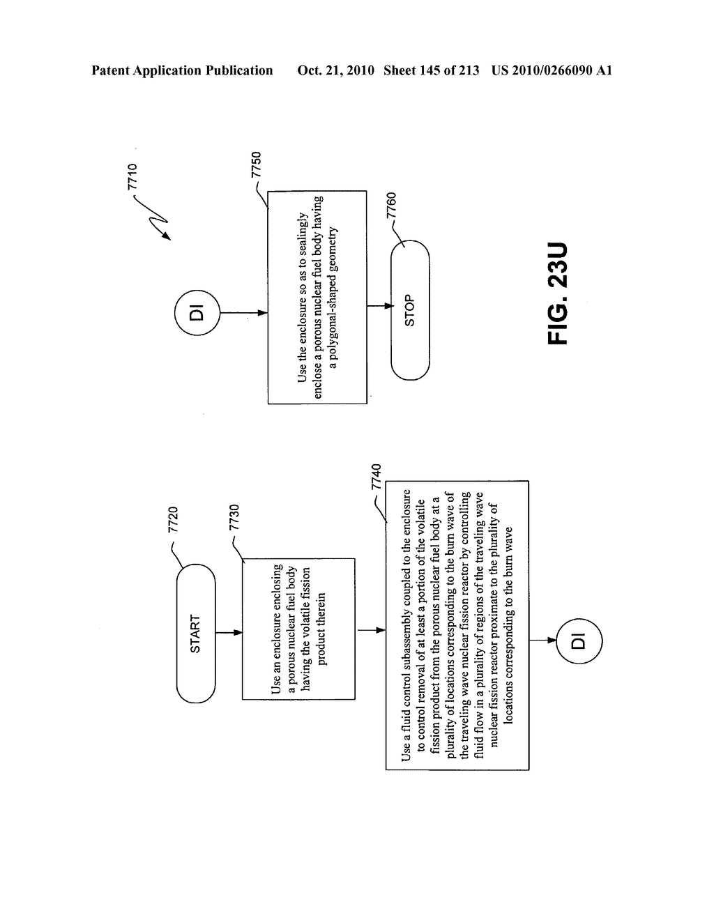 Nuclear fission reactor fuel assembly and system configured for controlled removal of a volatile fission product and heat released by a burn wave in a traveling wave nuclear fission reactor and method for same - diagram, schematic, and image 146