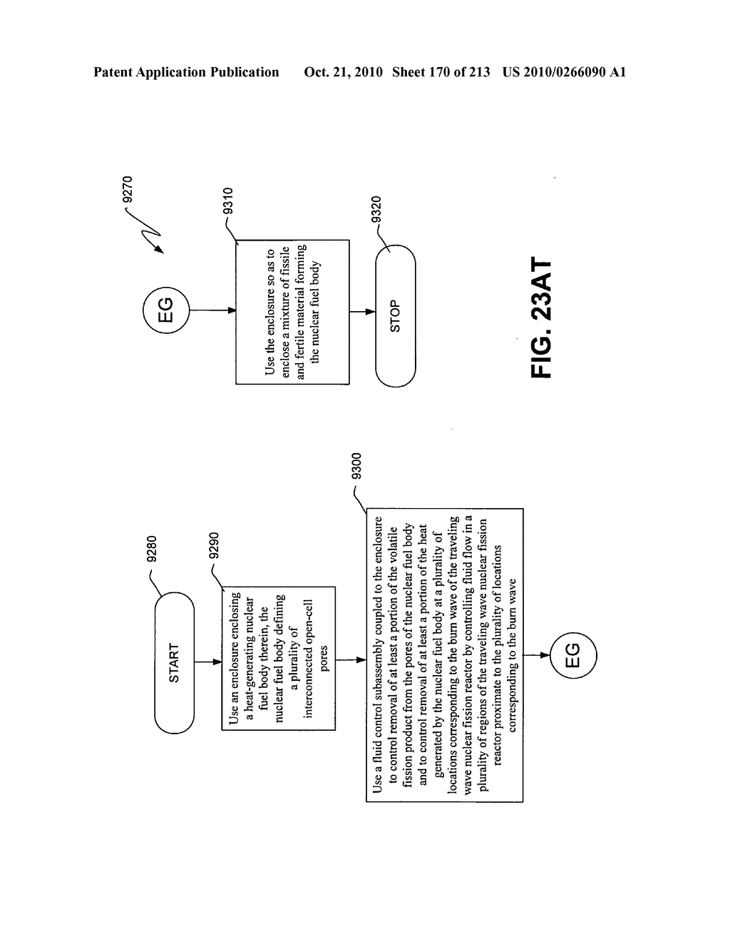 Nuclear fission reactor fuel assembly and system configured for controlled removal of a volatile fission product and heat released by a burn wave in a traveling wave nuclear fission reactor and method for same - diagram, schematic, and image 171