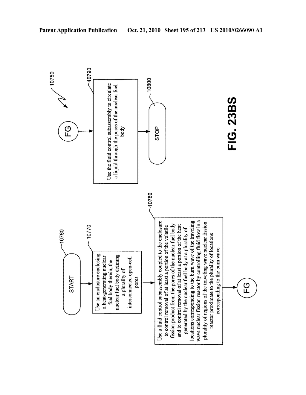 Nuclear fission reactor fuel assembly and system configured for controlled removal of a volatile fission product and heat released by a burn wave in a traveling wave nuclear fission reactor and method for same - diagram, schematic, and image 196