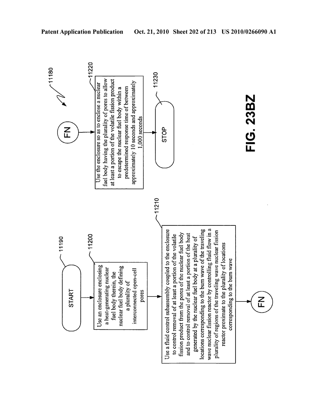 Nuclear fission reactor fuel assembly and system configured for controlled removal of a volatile fission product and heat released by a burn wave in a traveling wave nuclear fission reactor and method for same - diagram, schematic, and image 203