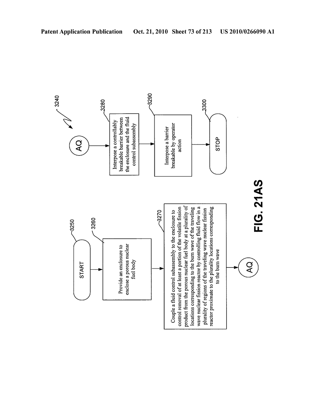 Nuclear fission reactor fuel assembly and system configured for controlled removal of a volatile fission product and heat released by a burn wave in a traveling wave nuclear fission reactor and method for same - diagram, schematic, and image 74