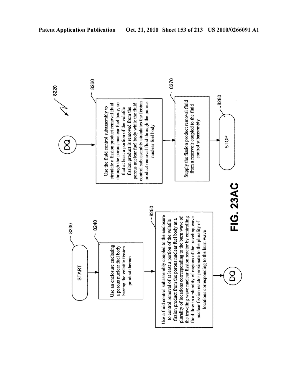 Nuclear fission reactor fuel assembly and system configured for controlled removal of a volatile fission product and heat released by a burn wave in a traveling wave nuclear fission reactor and method for same - diagram, schematic, and image 154