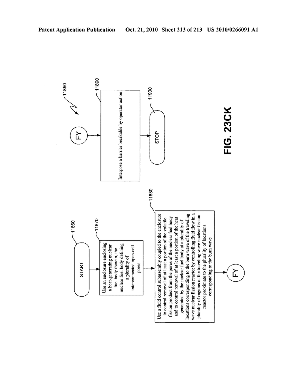 Nuclear fission reactor fuel assembly and system configured for controlled removal of a volatile fission product and heat released by a burn wave in a traveling wave nuclear fission reactor and method for same - diagram, schematic, and image 214