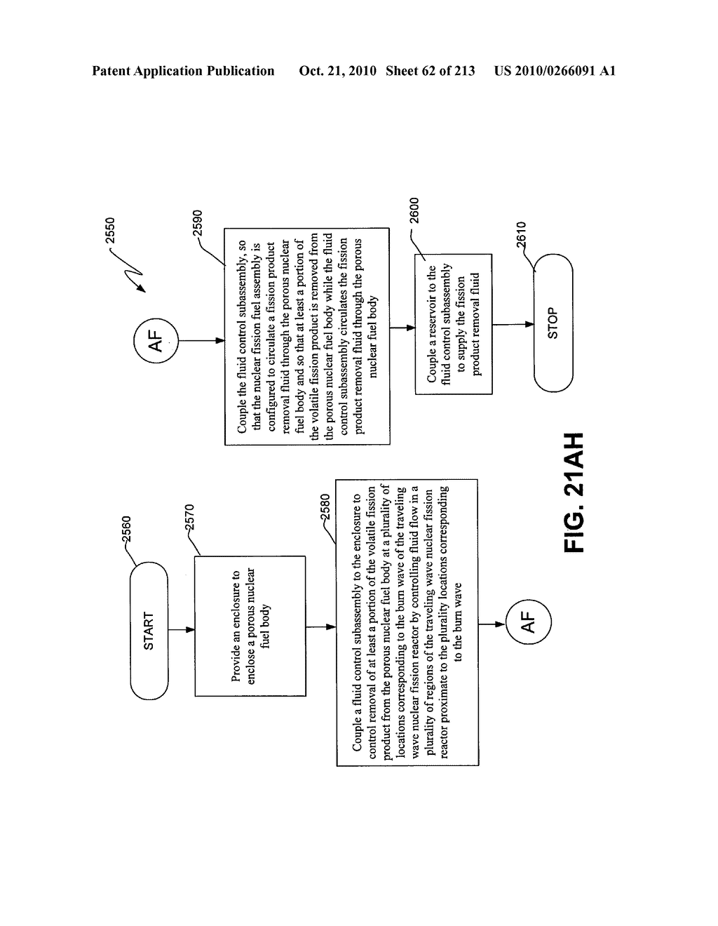 Nuclear fission reactor fuel assembly and system configured for controlled removal of a volatile fission product and heat released by a burn wave in a traveling wave nuclear fission reactor and method for same - diagram, schematic, and image 63