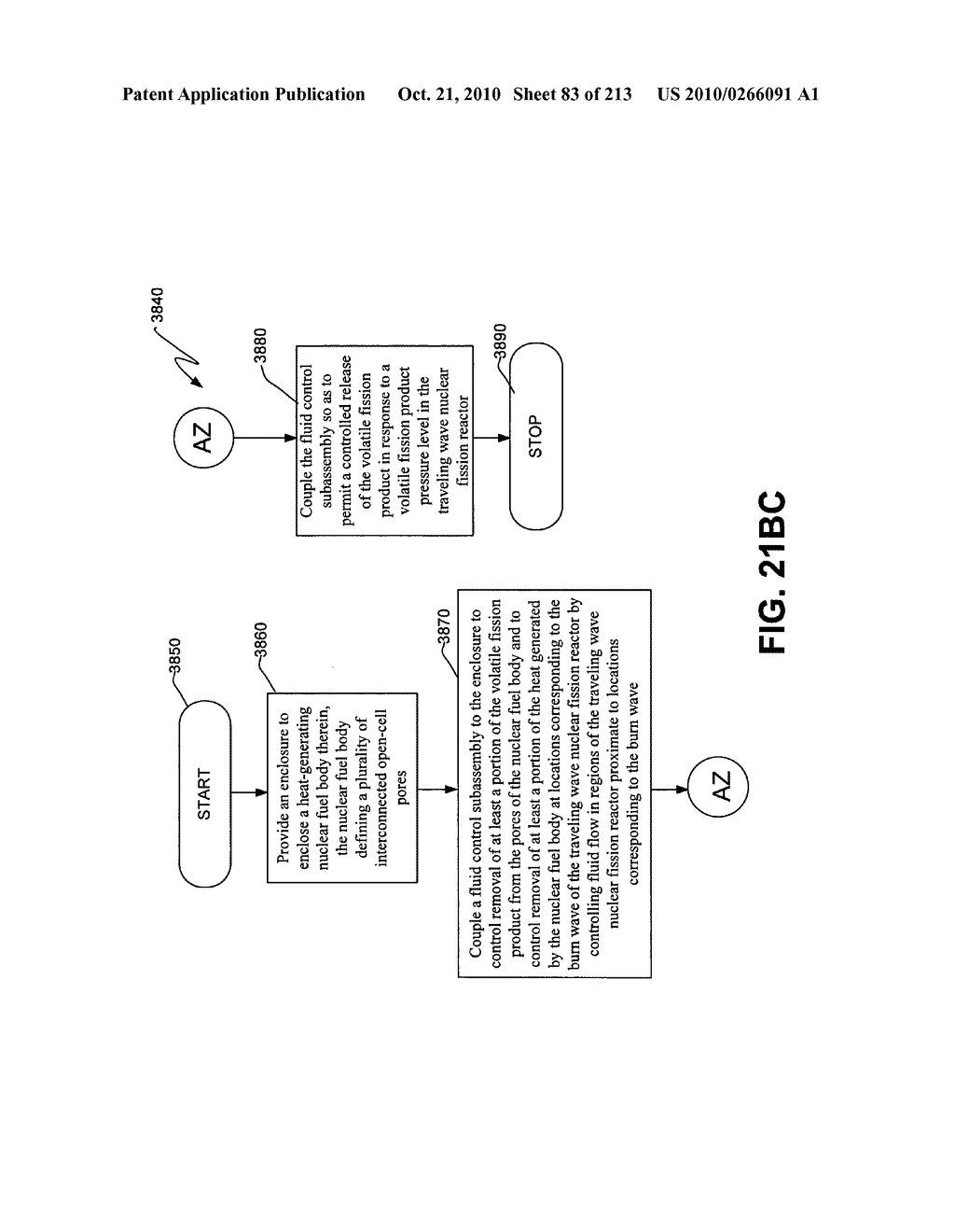 Nuclear fission reactor fuel assembly and system configured for controlled removal of a volatile fission product and heat released by a burn wave in a traveling wave nuclear fission reactor and method for same - diagram, schematic, and image 84