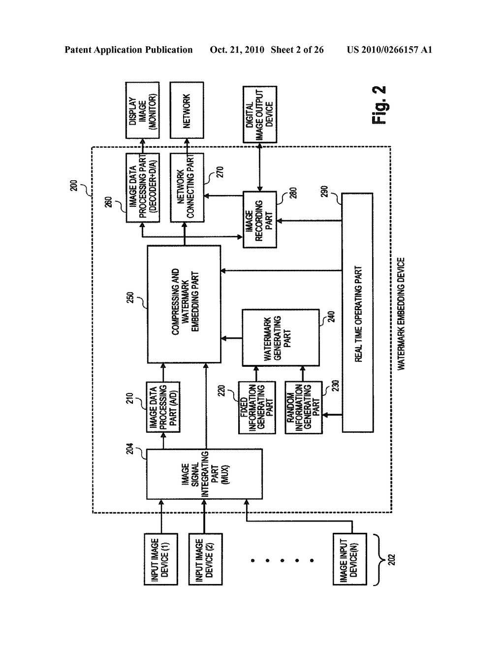 METHOD FOR EMBEDDING WATERMARK INTO AN IMAGE AND DIGITAL VIDEO RECORDER USING SAID METHOD - diagram, schematic, and image 03