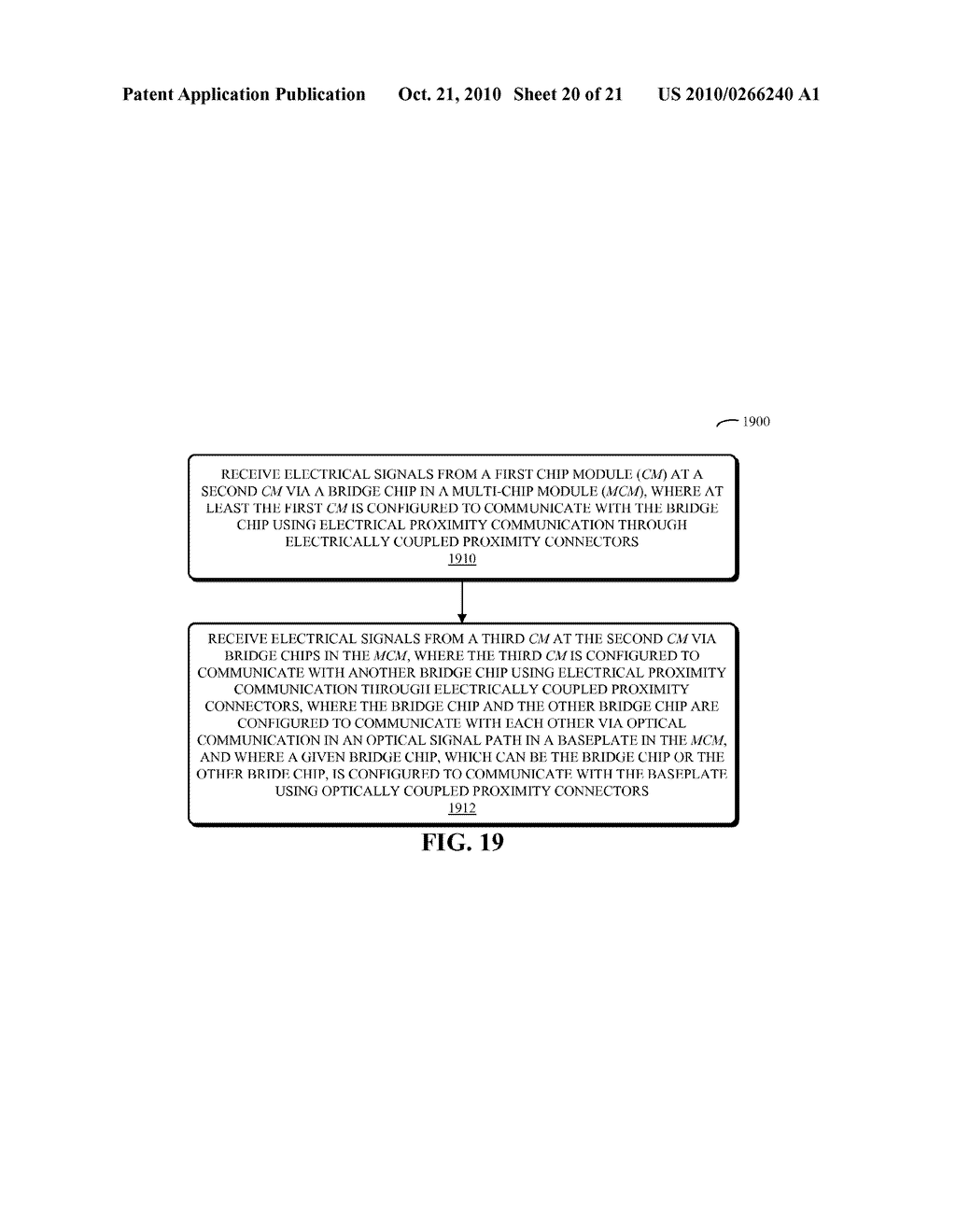 MULTI-CHIP SYSTEM INCLUDING CAPACITIVELY COUPLED AND OPTICAL COMMUNICATION - diagram, schematic, and image 21