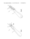 BLADE HOLDER, PARTICULARLY JOINT PLANE, BLADE AND METHOD FOR SHARPENING AND FINING DOWN A SUBSTRATE diagram and image