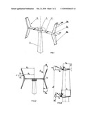 WIND TURBINE ROTOR WITH VERTICAL ROTATION AXIS diagram and image